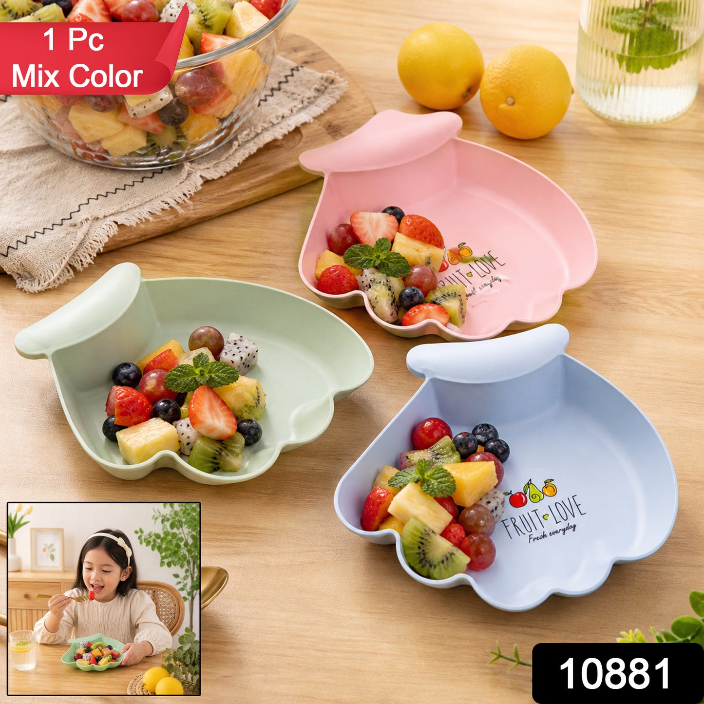 Cute Kids Serving Tray (1 Pc Mix Color)