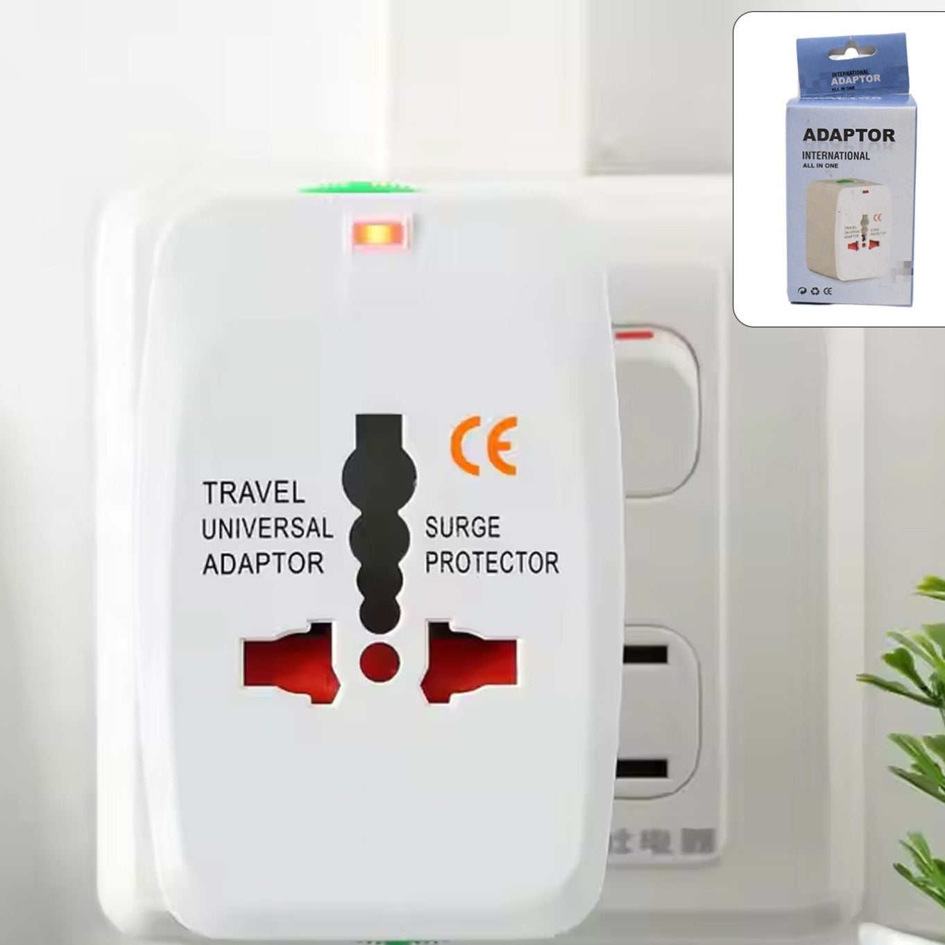Universal Travel Adapter With Dual Usb Charger Ports - International Multipurpose