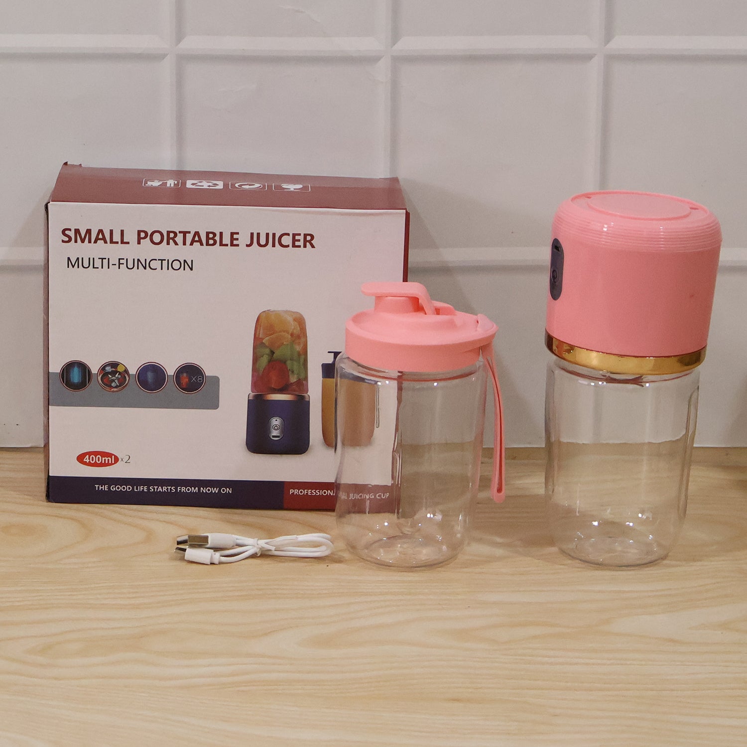 Portable Electric Juicer  Cordless  Usb Rechargeable For On-the-go